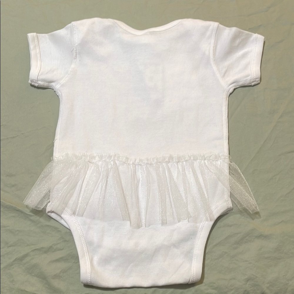 Rabbit Skins White Onsie Bodysuit with Tulle Skirt size 24 months - Picture 8 of 11